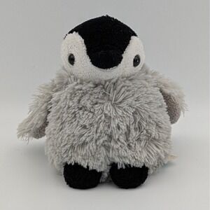 VTG Wishpets Bebe Penguin Plush 5" Grey Shaggy Bird Stuffed Animal Toy 2006